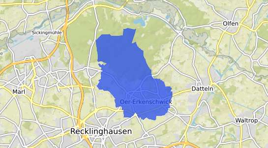 Bodenrichtwertkarte Oer Erkenschwick